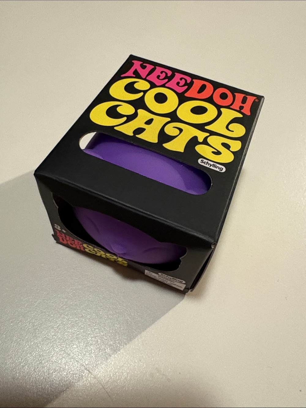 NeeDoh Cool Cats Purple Cat Squishy Schylling Sensory Fidget Toy NIB 🐱💜